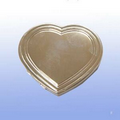 Silver Plated Heart Compact Mirror